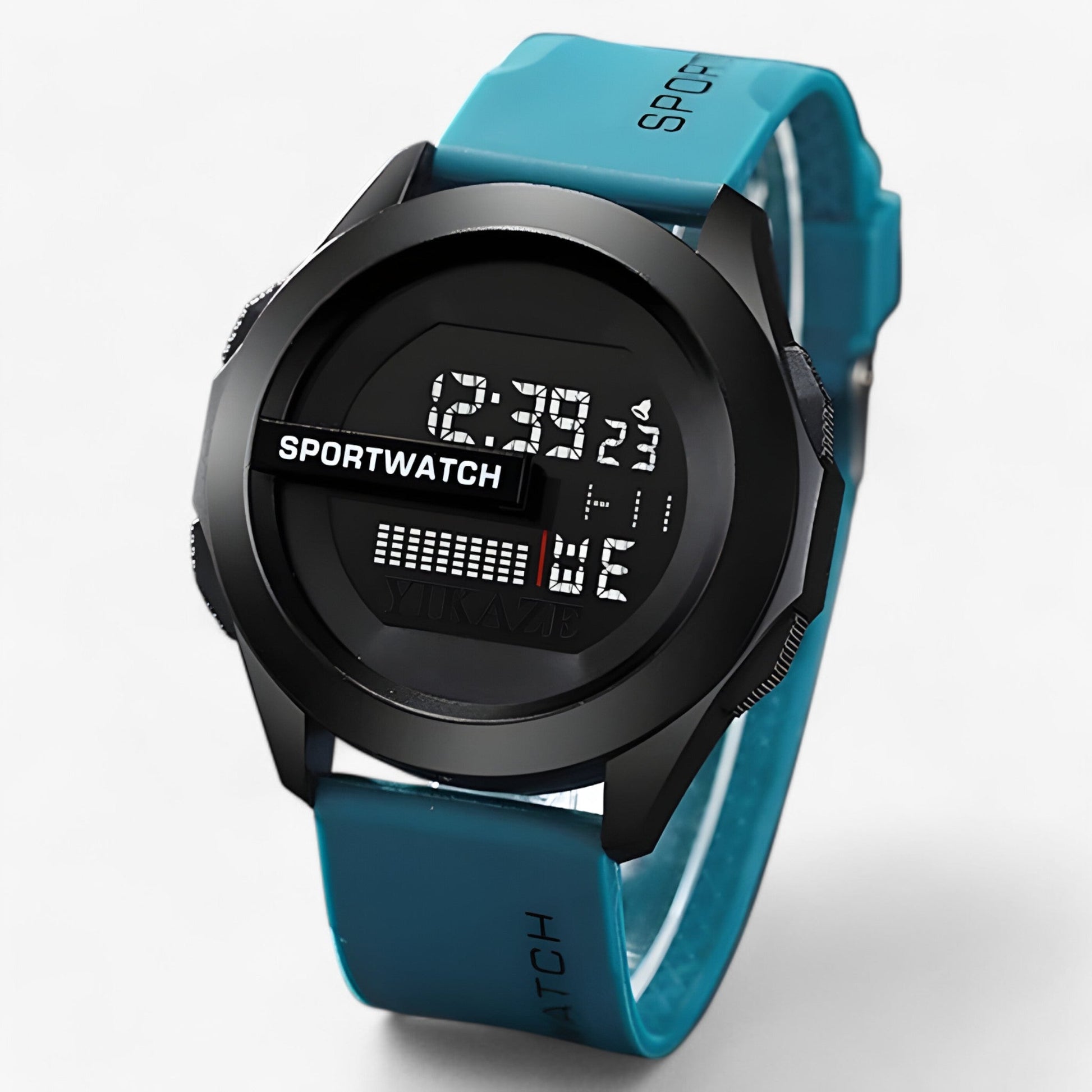 Robust Digital Vandtæt Sportsur til Mænd Armbåndsure Tech Butik A-Mørkegrøn