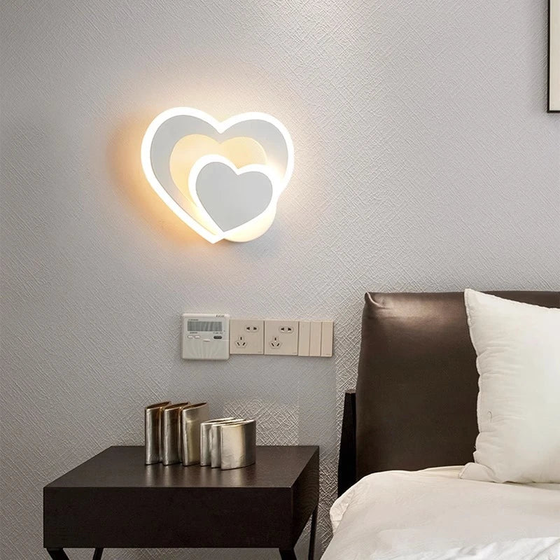 Romantisk Hjerte LED Væglampe Væglamper Tech Butik