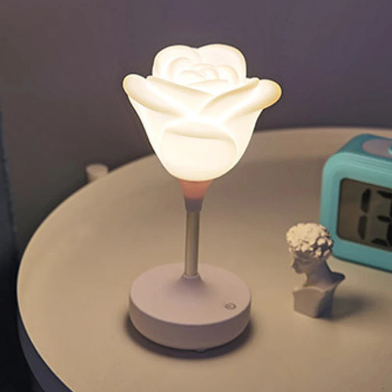 Romantisk LED Roselys til Hygge og Indretning Børnelamper Tech Butik