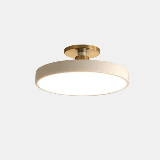 Nordisk Rund LED Loftlampe til Soveværelse og Børneværelse Loftslampe Tech Butik Hvid 30.5 cm