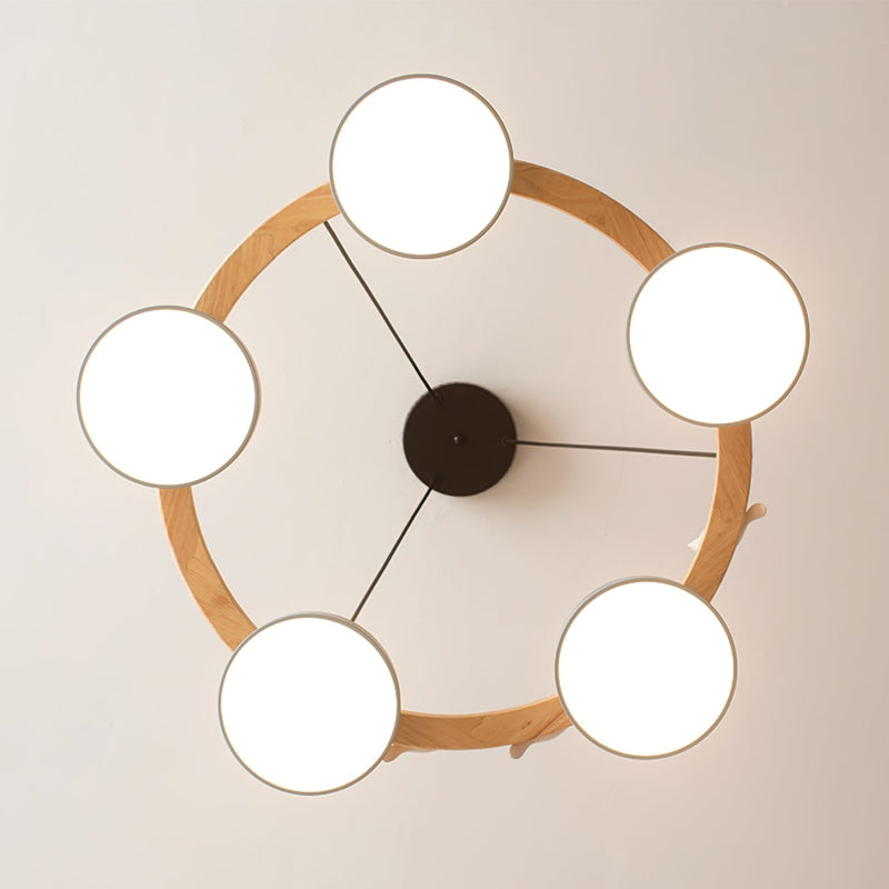 Rund Fugl Lysekrone med Naturinspireret Design lampe Tech Butik