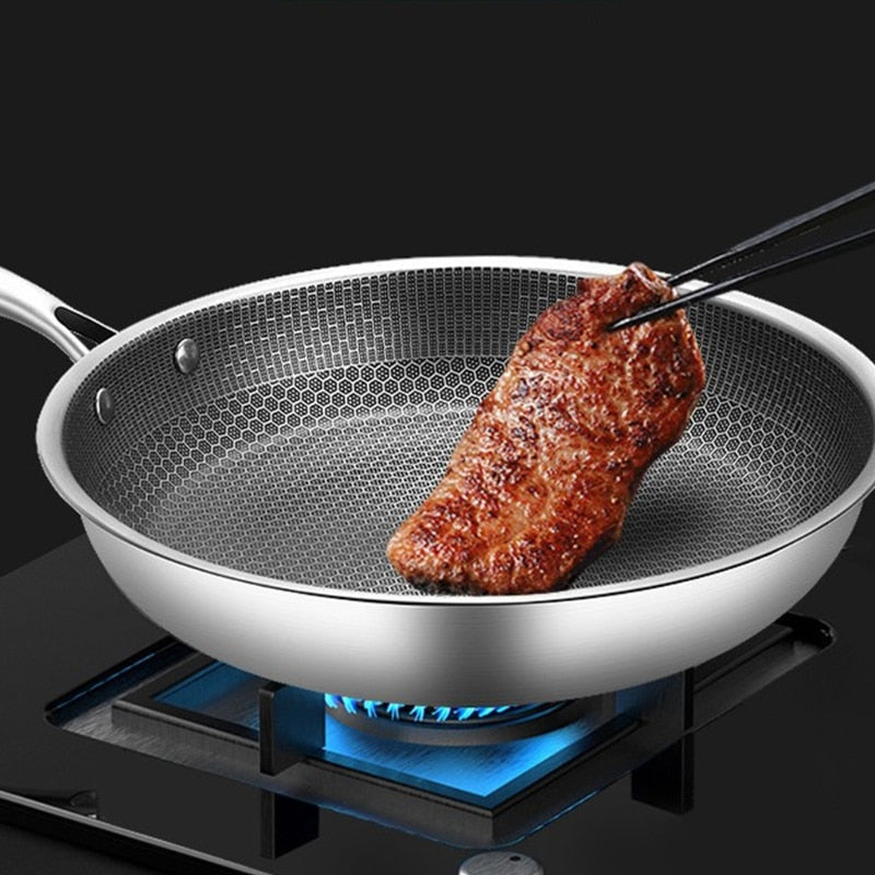 Non-stick stegepande i rustfrit stål Køkkengrej Tech Butik Default