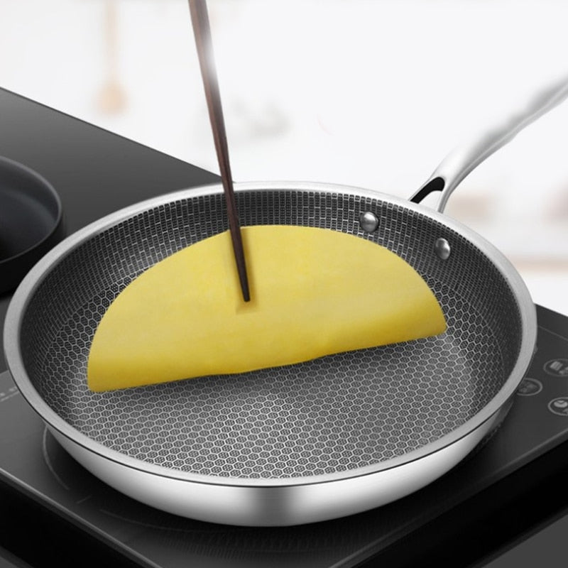 Non-stick stegepande i rustfrit stål Køkkengrej Tech Butik