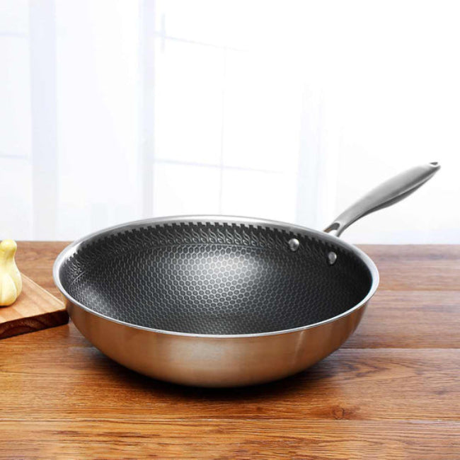 Non-stick stegepande i rustfrit stål Køkkengrej Tech Butik
