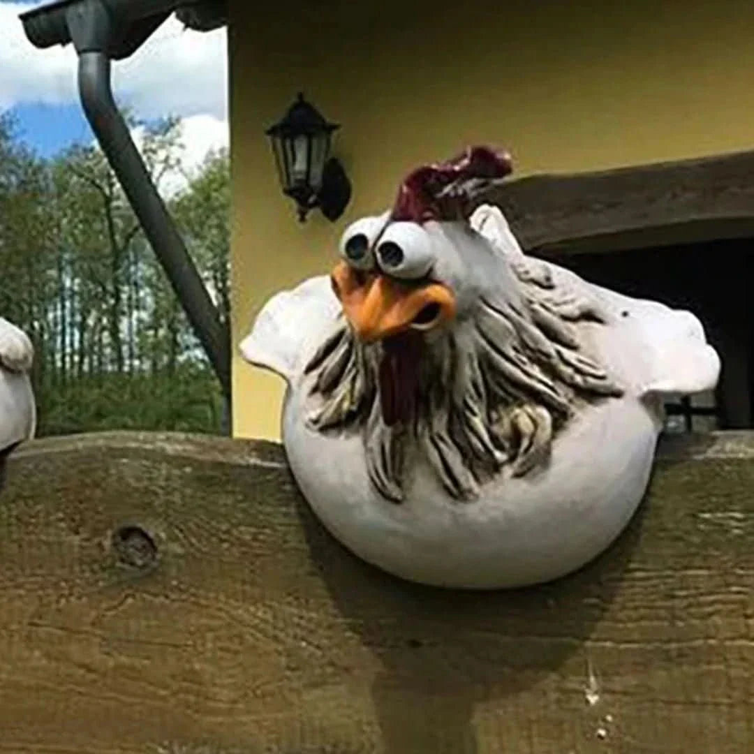 Rustik Hønefigur til Haven Figurer Tech Butik C