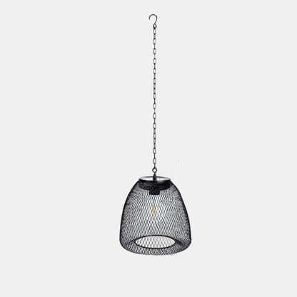 Rustik Solarlampe til Udendørs Brug - Håndvævet Rattan og Jern, IP65 Hængende lampe Tech Butik Jern Sol