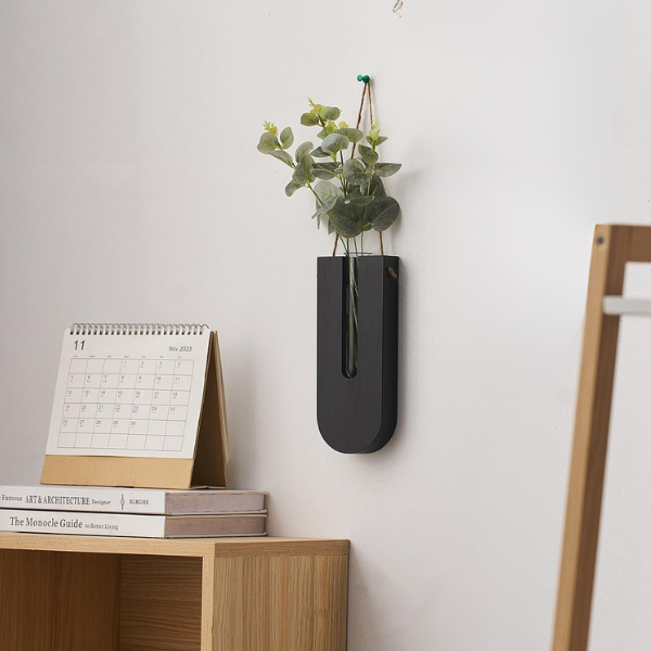 Rustikt Håndlavet Trævægsholdersæt Til Indendørs Planter Og Pladsbesparende Lodret Udstilling Vægplanter Tech Butik