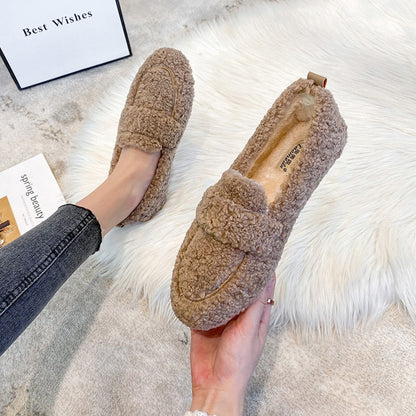 Dame Bløde Moccasins – Hygge Komfort med Skridsikker Sål Flats Tech Butik Khaki 35