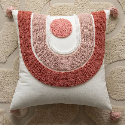 Moderne Løkke-Tuftede Pudebetræk – Stilfuld Geometrisk Broderi Pillows Tech Butik G-45X45CM Pudebetræk