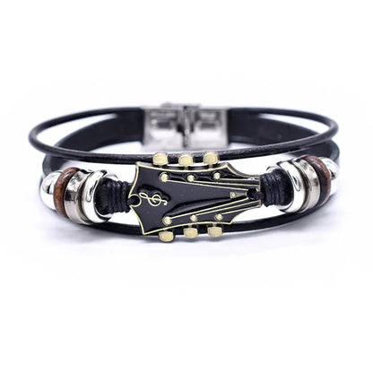 Guitar Læderarmbånd – Stilfuldt Tilbehør til Musikelskere Bracelets Tech Butik