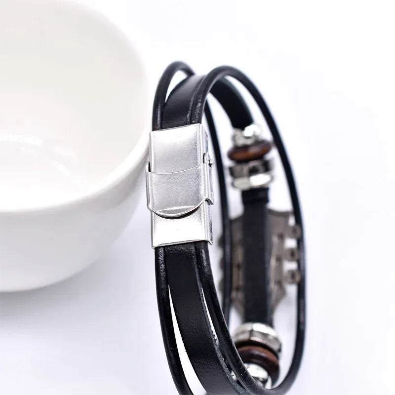 Guitar Læderarmbånd – Stilfuldt Tilbehør til Musikelskere Bracelets Tech Butik