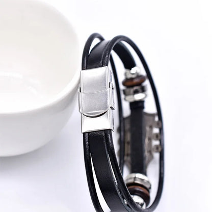 Guitar Læderarmbånd – Stilfuldt Tilbehør til Musikelskere Bracelets Tech Butik