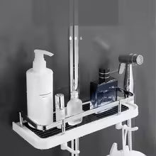 Bruserist – Pladsbesparende Opbevaringshylde til Bruser uden Boring Bath Accessories Tech Butik
