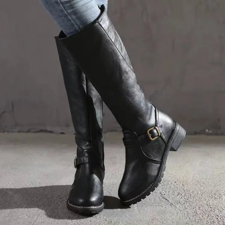 Dames Premium Ortopædiske Læderstøvler – Stilfuld Støtte og Varig Komfort Women Boots Tech Butik