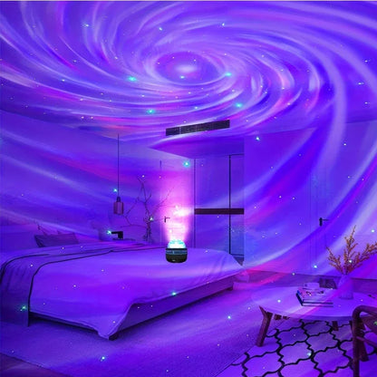 Nordlysprojektor – RGB Stemningslys med Musik-synkronisering & Fjernbetjening Projector Tech Butik