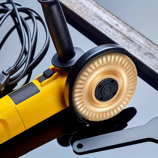 Skulptur Træskæreskiver – Præcis, Effektiv og Robust til Detaljeret Træarbejde Grinder Accessories Tech Butik Guld Sæt med 3 (flad + buet + skrå)