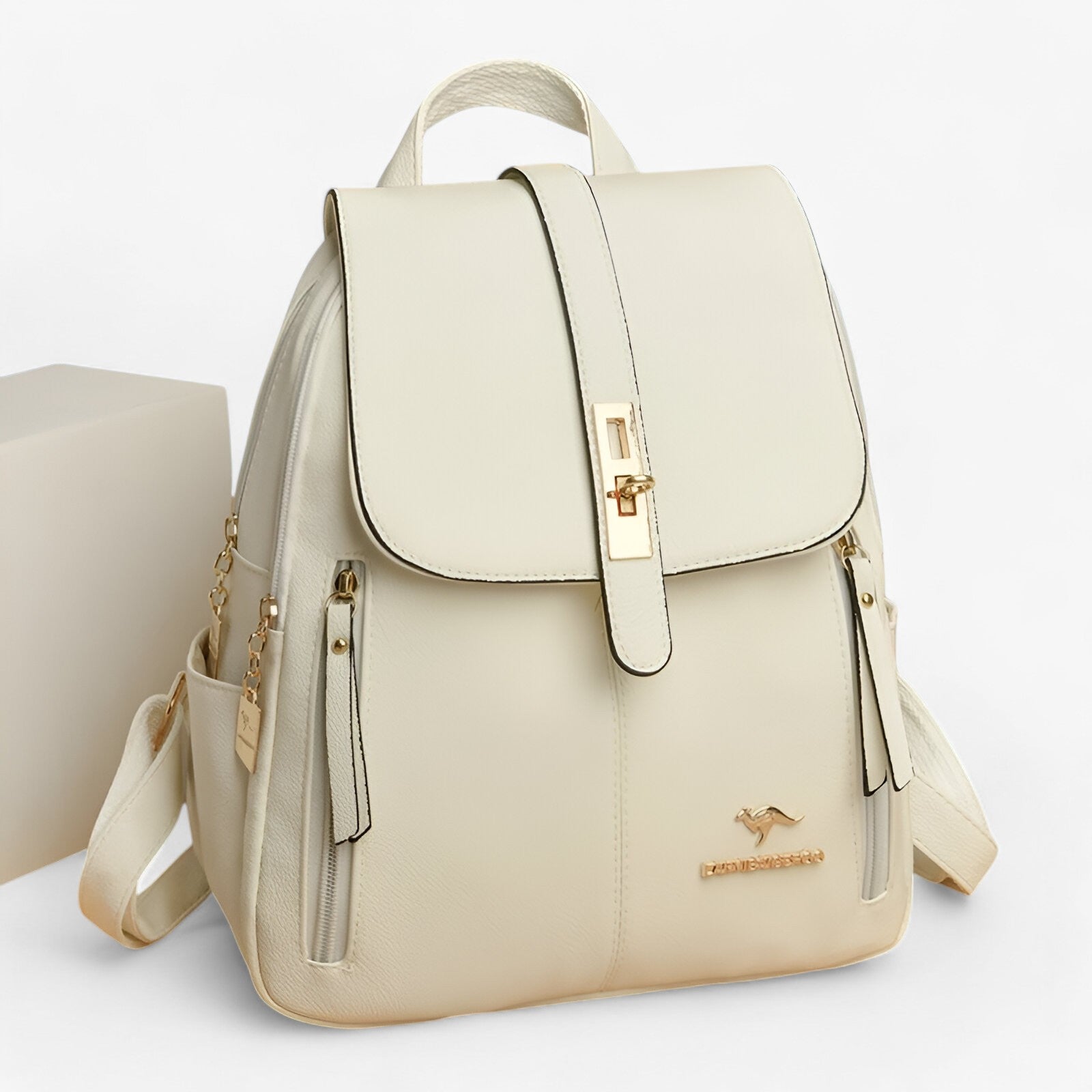 Dame Rygsæk i Læder – Elegant Hverdagsbæretaske med Moderne Design Bags Tech Butik