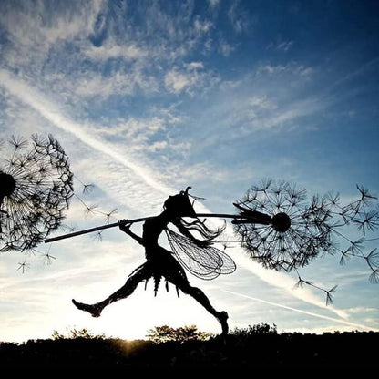 Metal Fehavefigur – Fortryllende udendørs dekoration Garden Decor Tech Butik Fantasiens stolthed