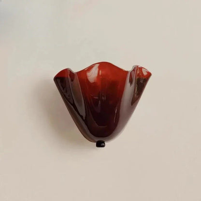 Moderne Skallerformet Væglampe – Skulpturel Elegance til Enhver Plads Lighting Tech Butik Rød