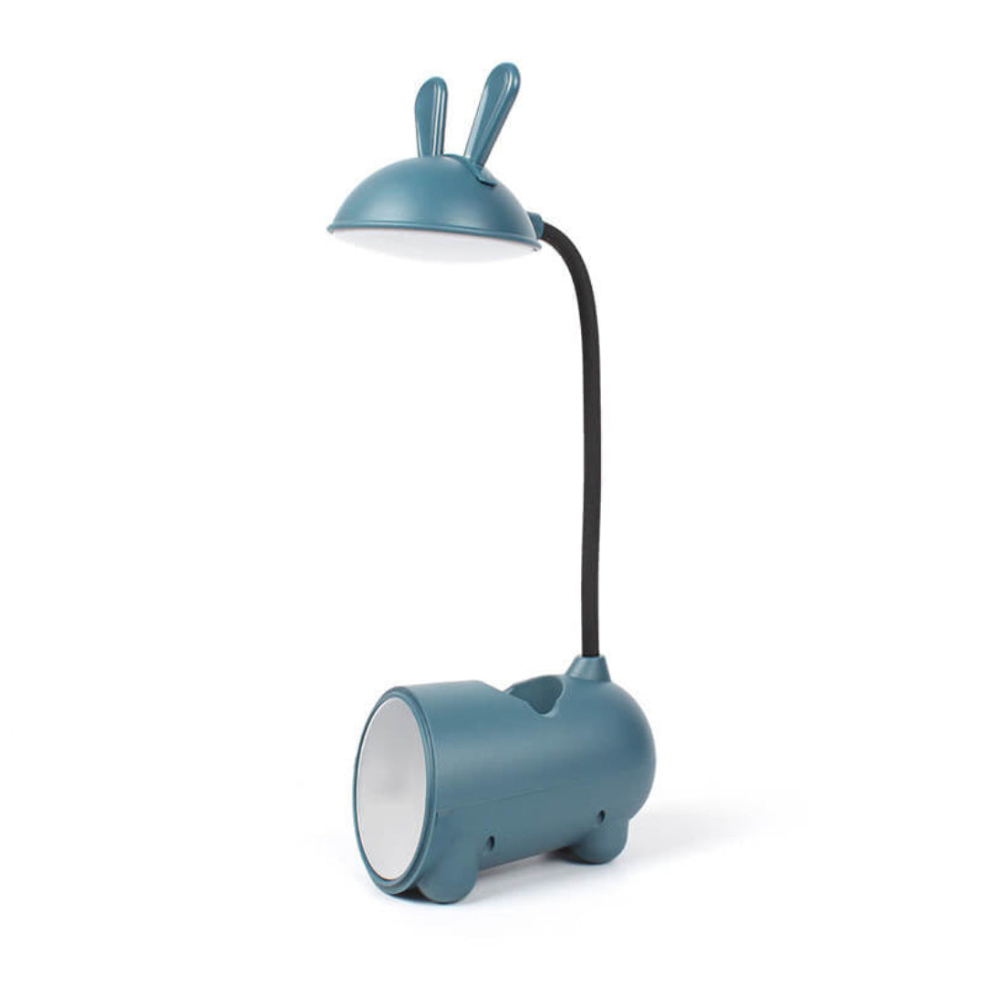 Kreativ LED Bordlampe med Penneholder – Funktionel og Stilfuld Belysningsløsning til Skrivebordet Table lamp Tech Butik Blå