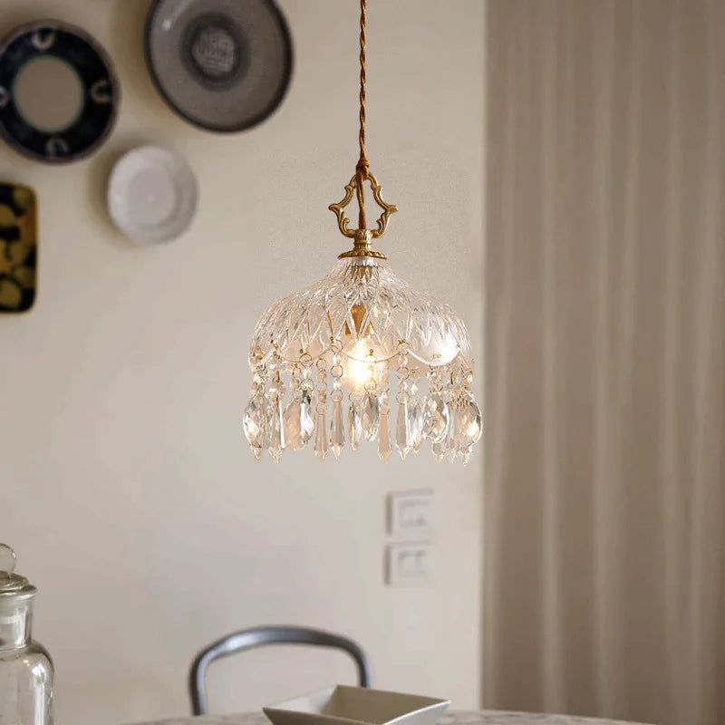Mini Krystal Retro Lysekrone – Let Luksuslampe til Gange og Soveværelser Lamps & Lighting Tech Butik