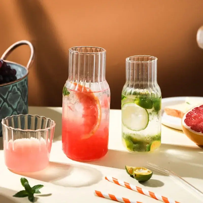 Vandkaraffel med Glas – Elegant, Praktisk og Perfekt til Natbordet Serving Pitchers & Carafes Tech Butik