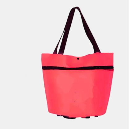 Sammenfoldelig Indkøbspose 30L – Vandtæt og Bæredygtig Taske til Hverdagsbrug Genanvendelige indkøbsposer Tech Butik Rød