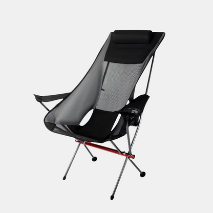 Sammenklappelig Udendørs Campingstol – Let at Medbringe Campingstole Tech Butik Sort