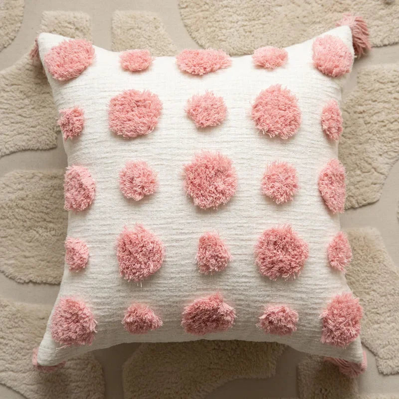 Moderne Løkke-Tuftede Pudebetræk – Stilfuld Geometrisk Broderi Pillows Tech Butik I-45X45CM Pudebetræk