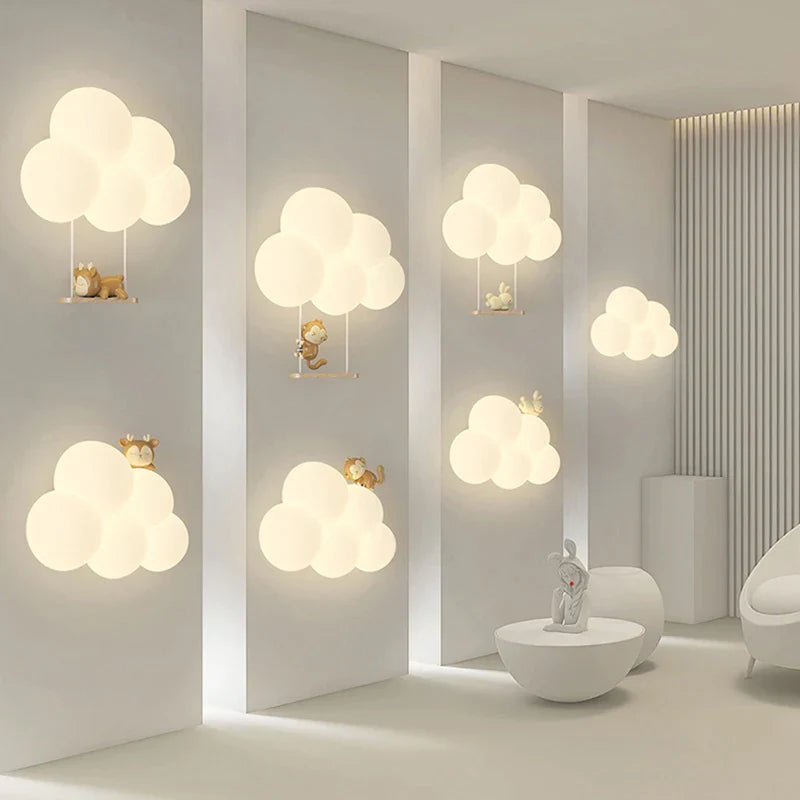 Bedårende Skyformet Væglampe – Charmerende Børneværelsesbelysning Lamps & Lighting Tech Butik