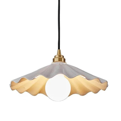 Skandinavisk Keramisk LED Loftpendel – Moderne Elegance til Dit Hjem Lighting Tech Butik Sort ledning (ingen træbeslag)