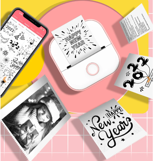 Mini Lommeprinter – Kompakt Trådløs Fotoprinter & Dokumentprinter Electronics & Gadgets Tech Butik