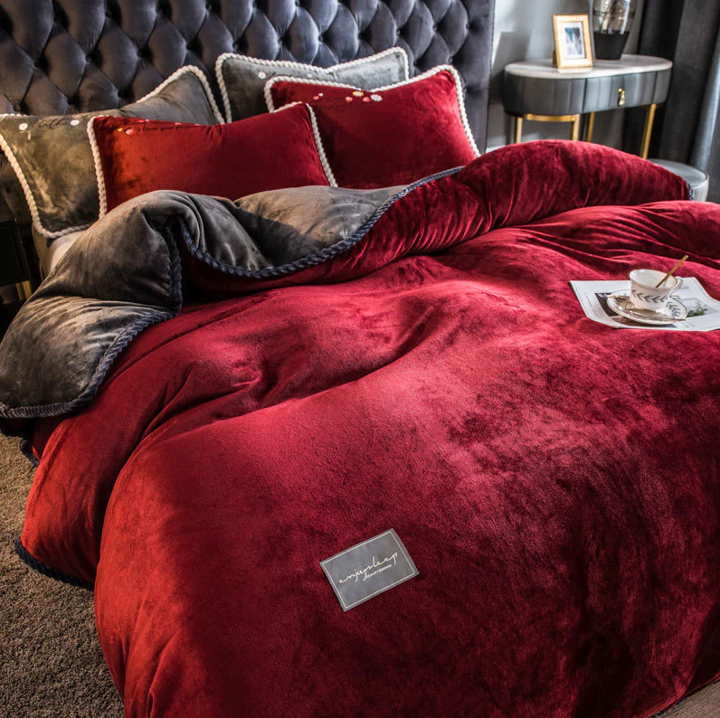 Luxuriøst Velour Sengetøjssæt – Blødt, Elegant & Ultra-Hyggeligt Bedding Set Tech Butik