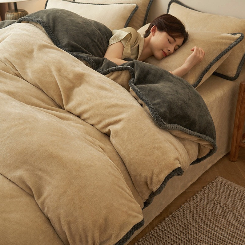Luxuriøst Velour Sengetøjssæt – Blødt, Elegant & Ultra-Hyggeligt Bedding Set Tech Butik