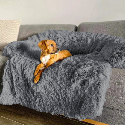 Beroligende Sofa-Hundeseng – Hyggelig Komfort til Afslappede Kæledyr Best Dog Sofa Bed - Calming Furniture Protector, Light Gray / S (Up to 35LBS) Tech Butik Mørk farve Lille