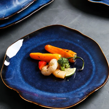 Sæt med Keramiktallerkener – Luksuriøse Spiseelementer til Kunstnerisk Livsstil Kitchen Accessories Tech Butik