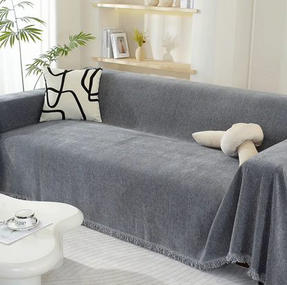 Elegant Chenille Sofabetræk – Blød Følelse med Stilfulde Frynser Sofa Covers Tech Butik