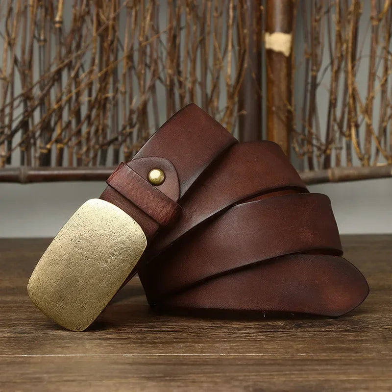 Holdbart Herrebælte i Læder – Komfortabel Pasform med Moderne Look Belts Tech Butik Mørkbrun XS | 28