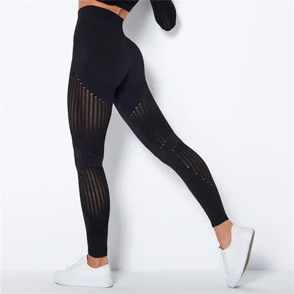 Formende Kompressionsleggings – Effektiv Anti-Cellulite Støtte Leggings Tech Butik Sort XS