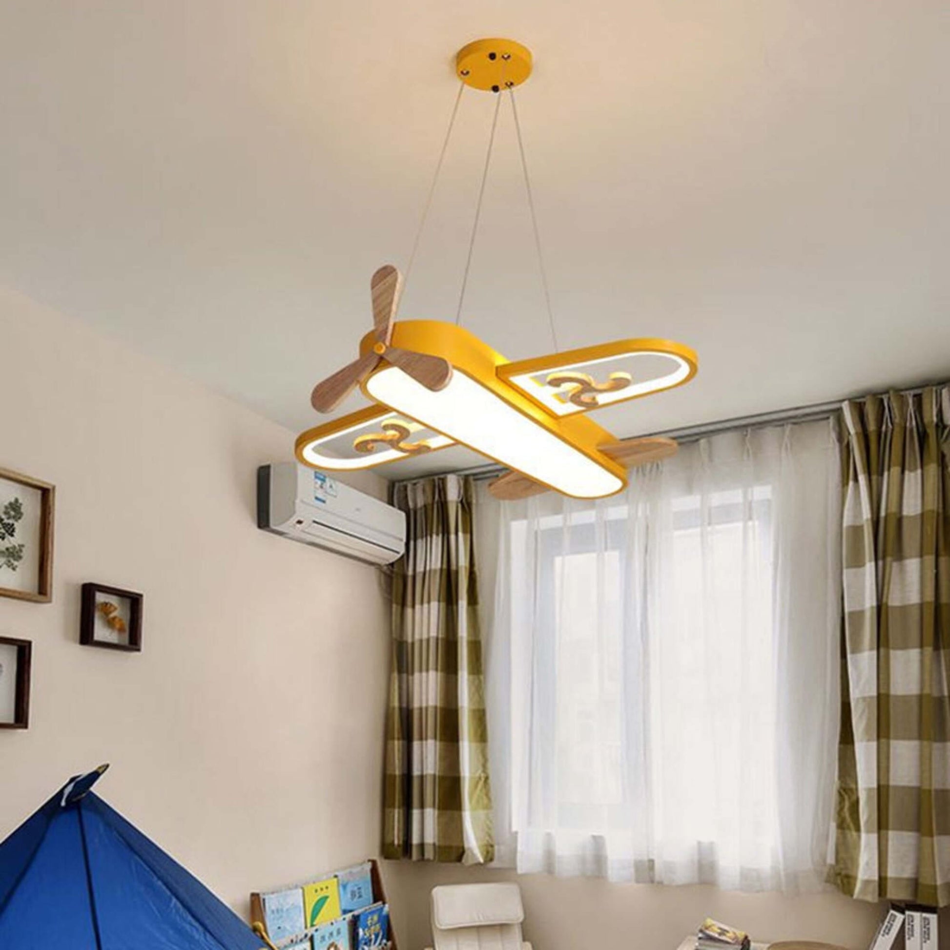 Sjov Børnelampe i Flydesign – LED Belysning til Børneværelset Hængende lampe Tech Butik