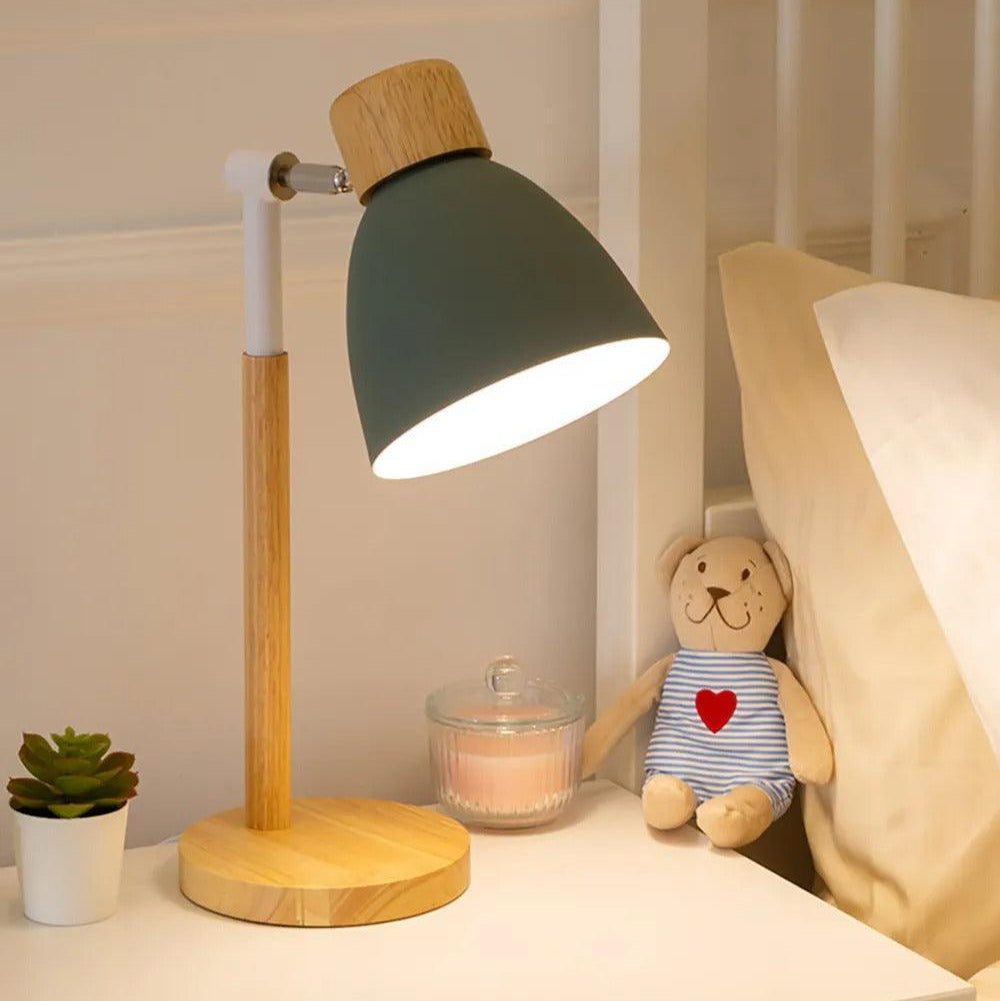 Skandinavisk-Inspireret Bordlampe med Justerbart Lys Praktiske lamper Tech Butik Grå