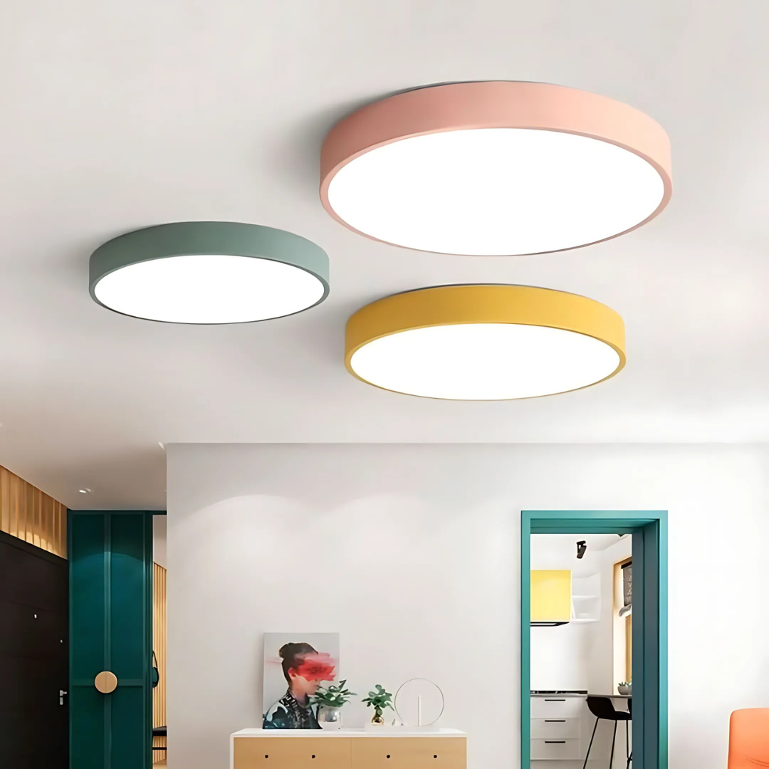 Skandinavisk Træ LED Loftlampe til Moderne Indretning Loftlamper Tech Butik
