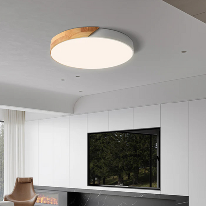 Skandinavisk Træ LED Loftlampe til Moderne Indretning Loftlamper Tech Butik
