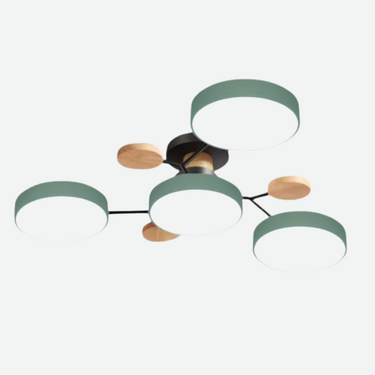 Skandinavisk Loftlampe med Grenstruktur til Moderne Indretning Loftlamper Tech Butik 4 koppen Groen