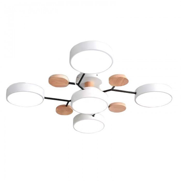 Skandinavisk Loftlampe med Grenstruktur til Moderne Indretning Loftlamper Tech Butik 5 koppen Wit