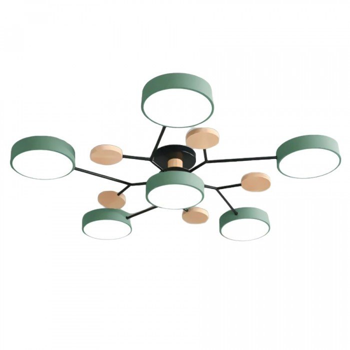 Skandinavisk Loftlampe med Grenstruktur til Moderne Indretning Loftlamper Tech Butik 6 koppen Groen