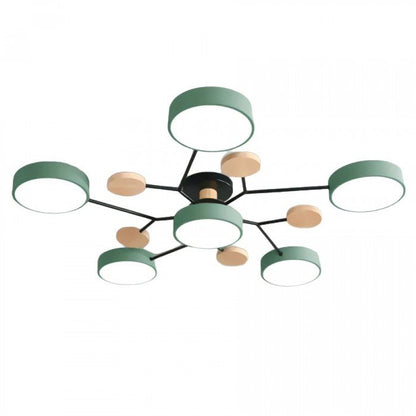 Skandinavisk Loftlampe med Grenstruktur til Moderne Indretning Loftlamper Tech Butik 6 koppen Groen