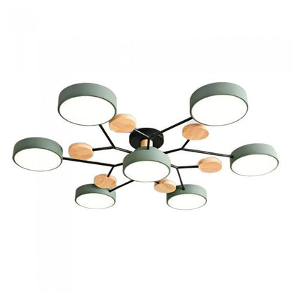 Skandinavisk Loftlampe med Grenstruktur til Moderne Indretning Loftlamper Tech Butik 7 koppen Groen