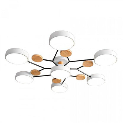 Skandinavisk Loftlampe med Grenstruktur til Moderne Indretning Loftlamper Tech Butik 7 koppen Wit
