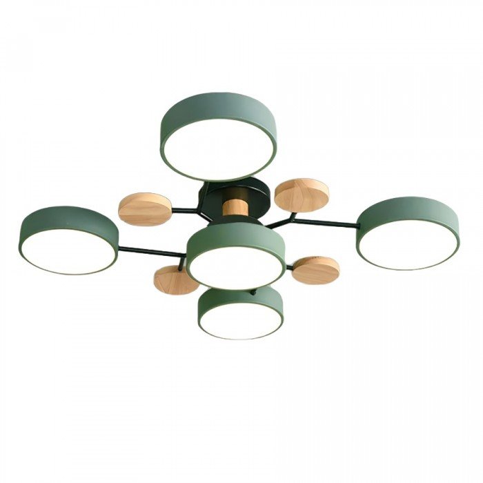 Skandinavisk Loftlampe med Grenstruktur til Moderne Indretning Loftlamper Tech Butik 5 koppen Groen